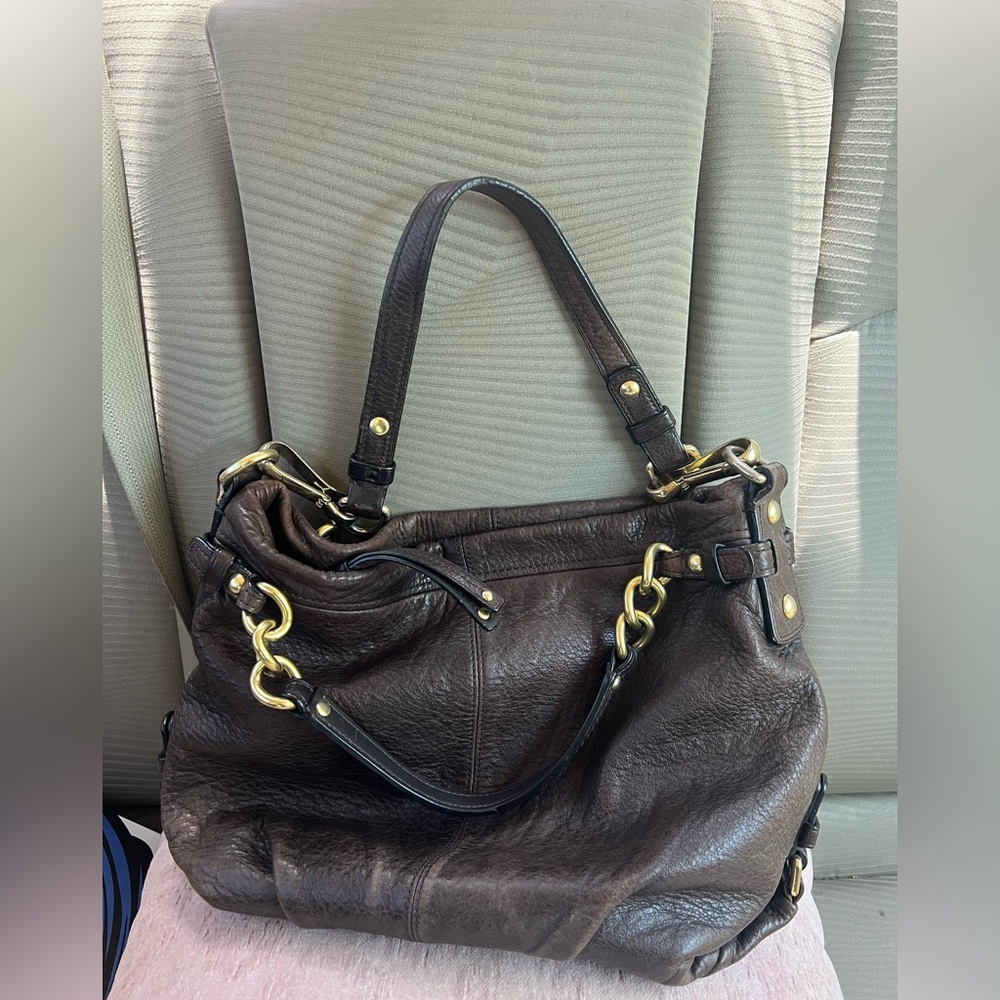 Coach  Brown Leather Bag